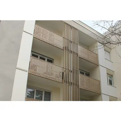 Image for Karactère - garde-corps tôlé filant | pose nez de dalle