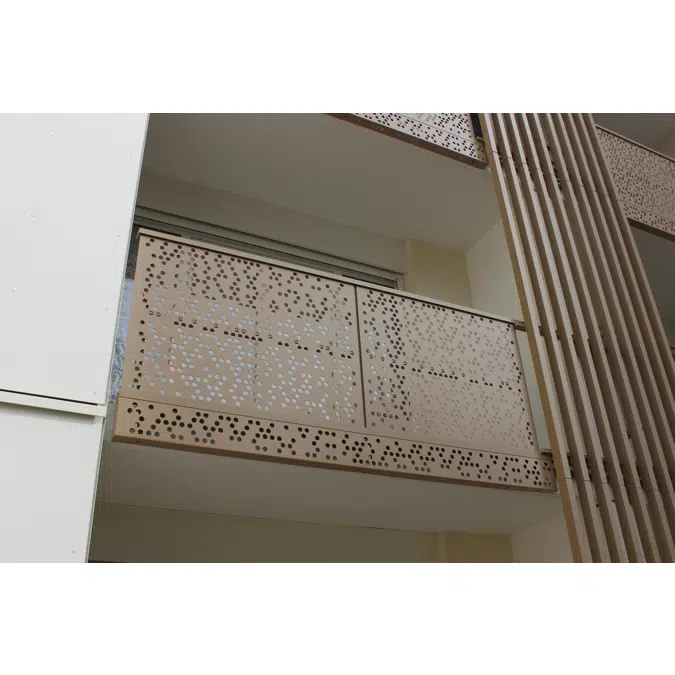 Karactère - garde-corps tôlé filant | pose nez de dalle