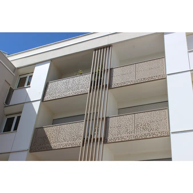 Karactère - garde-corps tôlé filant | pose nez de dalle