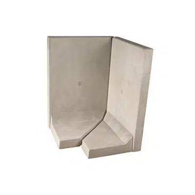 Image for L-Tec System corner 90° - length 99 cm  - surface fairface concrete