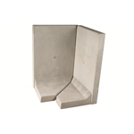 l-tec system corner 90° - length 99 cm  - surface fairface concrete