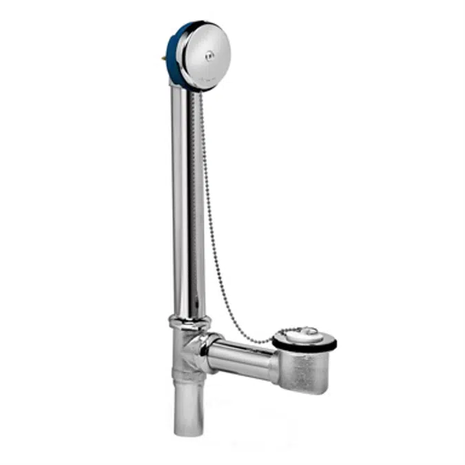 Dearborn Bath Waste and Overflow Brass Tubular Full Kit with Chrome Pipe