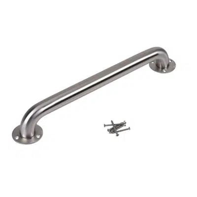 画像 Satin Finish Grab Bars with Exposed Flanges