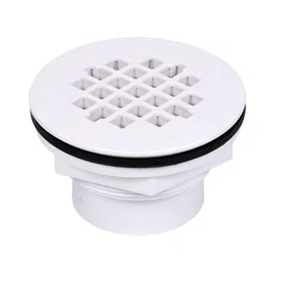 Oatey® 101 PS PVC Solvent Weld Shower Drain w/ Plastic Strainer 2"图像