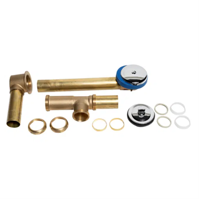 Dearborn Full Kit, Brass Tubular - 17 Ga. Uni-Lift Stopper w/ Chrome Finish Trim Condensate Elbow