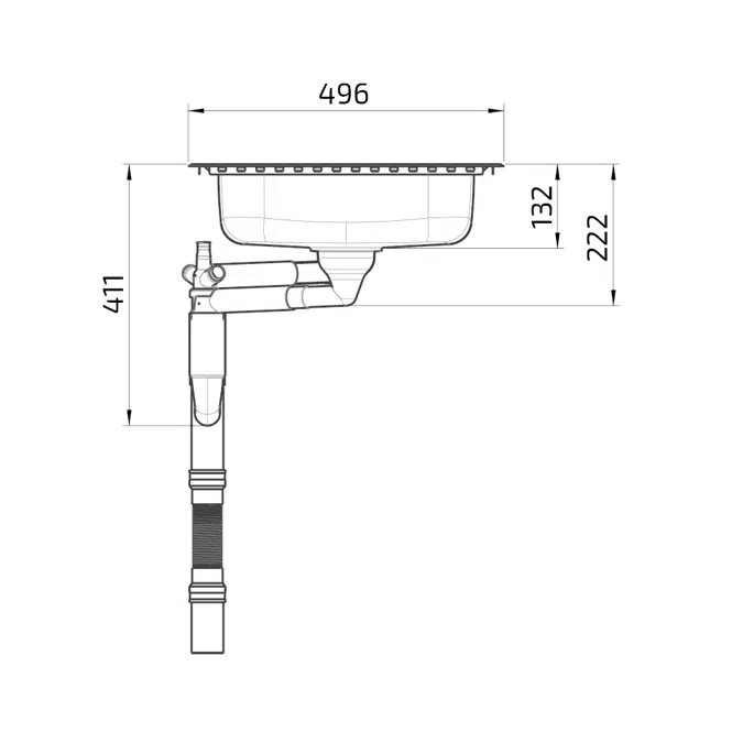 Inset Kitchen Sink ES35 - 120.6 cm