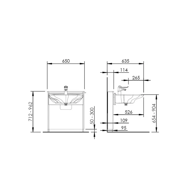 Washtischmodul BASICLINE 415-01