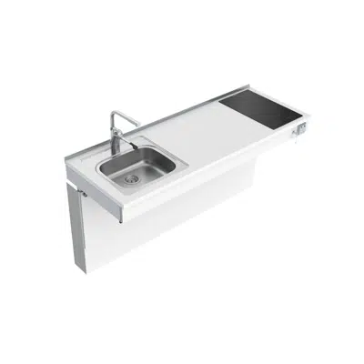 Wall Mounted Motorised Mini kitchen module 6300-ES11S2 için görüntü