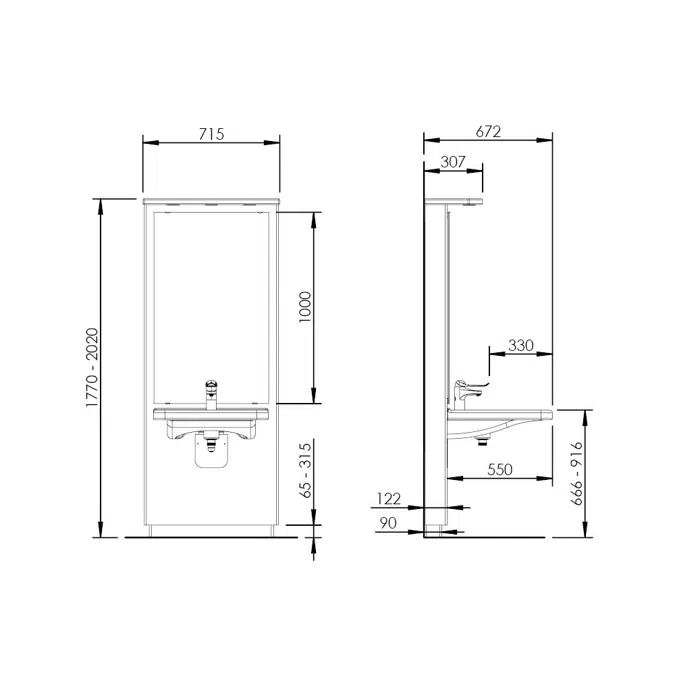 Washtischmodul DESIGNLINE 417-10