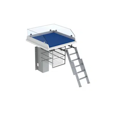 รูปภาพสำหรับ Changing table 335 - Ladder right, border height 20 cm, 80x80 cm