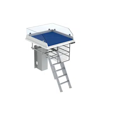 Immagine per Changing table 335 - Ladder left, border height 20 cm, 80x80 cm