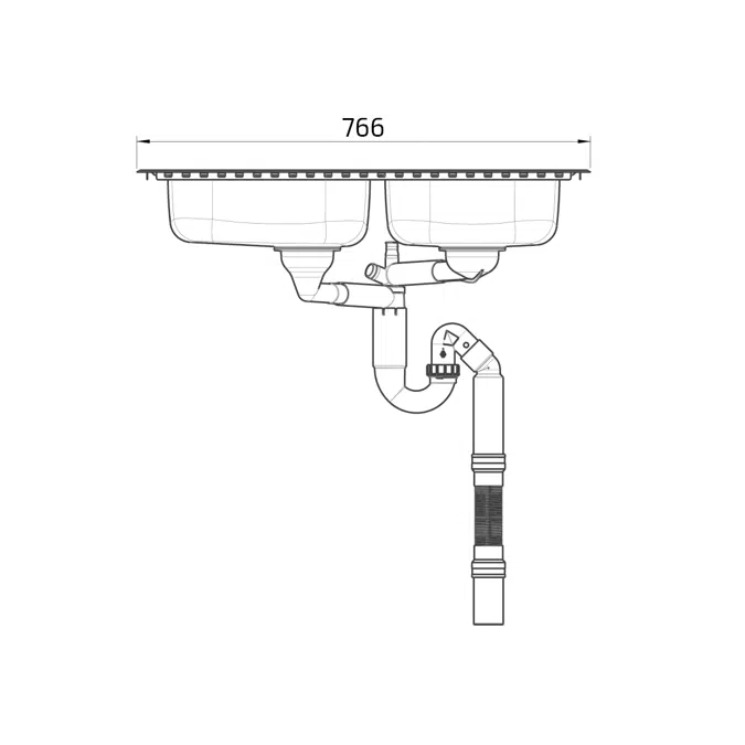 Inset Kitchen Sink ES30 - 76.6 cm