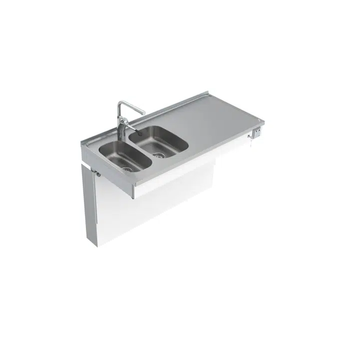 Wall Mounted Motorised Sink Module 6300-ESG