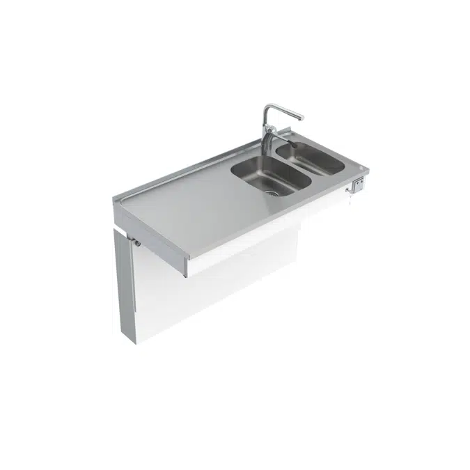 Wall Mounted Motorised Sink Module 6300-ESG