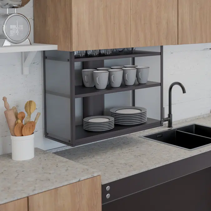 VERTI 840SB - Depth 30.7 cm, Anthracite