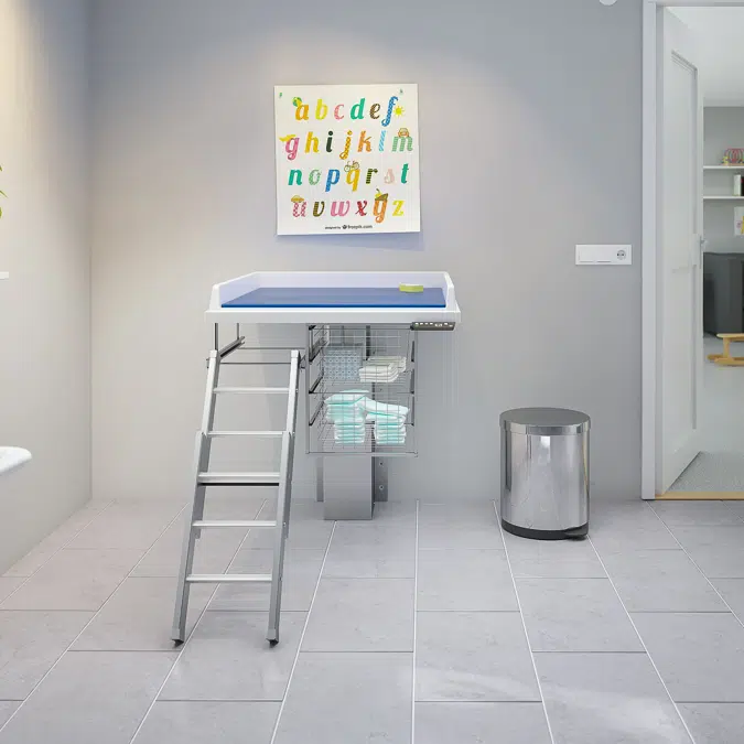 Changing table 335 - Ladder left, 80x80 cm