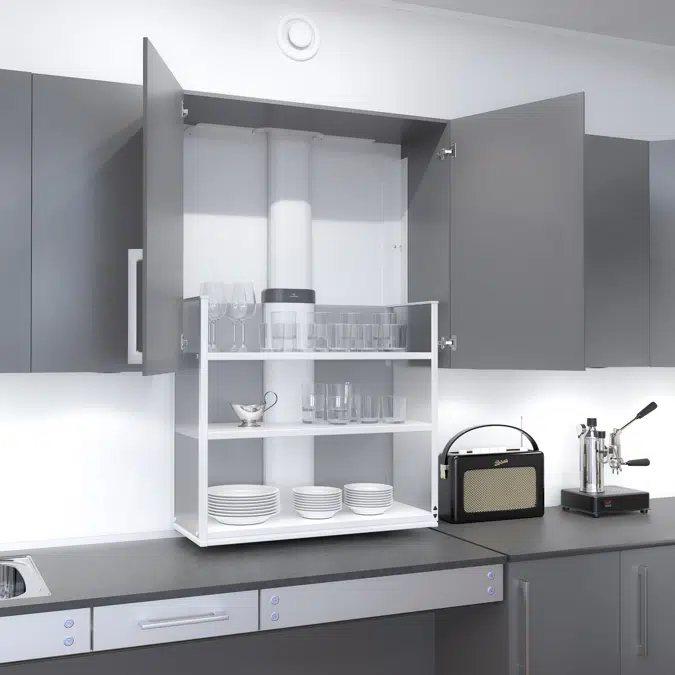 VERTI 840KB - Depth 30.7 cm, White