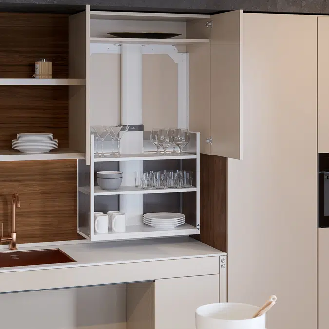 VERTI 840KA - Depth 26.2 cm, White