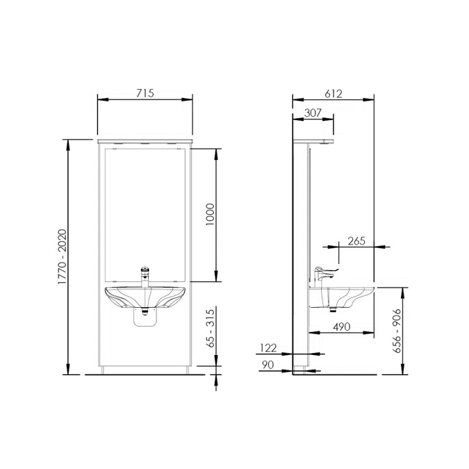 Washtischmodul DESIGNLINE 417-01