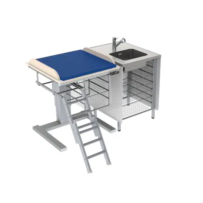Image for Changing table 332 - Combination 1, washing bench right, 147x80 cm