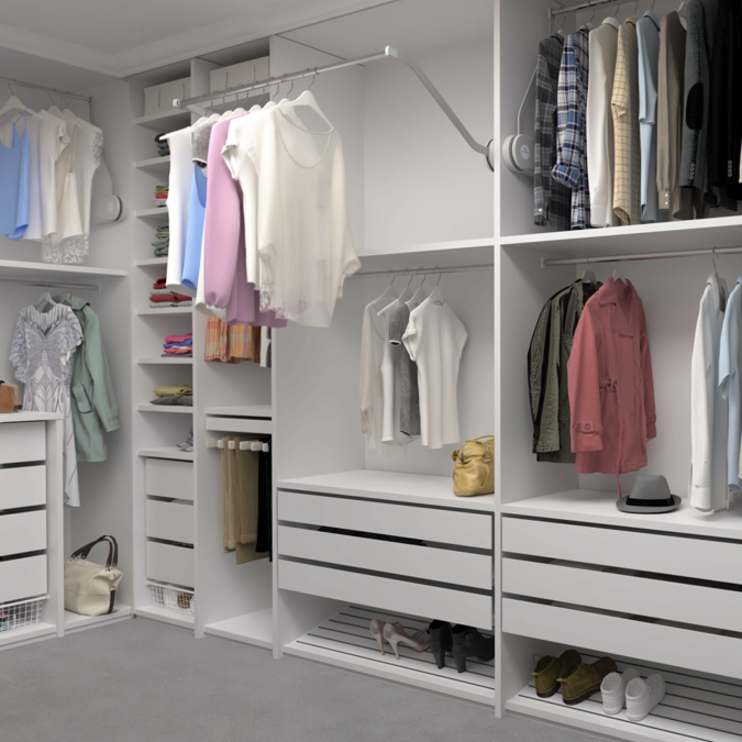 BIM objects - Free download! Electric Wardrobe Lift - BUTLER 722 ...