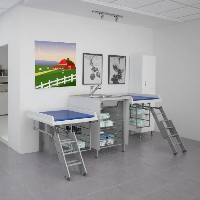 BIM objects - Free download! Changing table 335 - Combination 2 ...