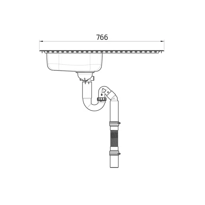 Inset Kitchen Sink ES15 - 76.6 cm