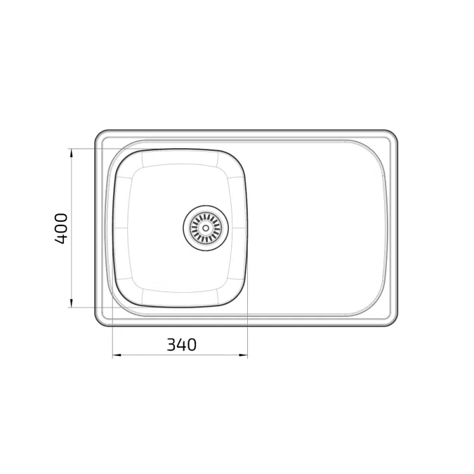 Inset Kitchen Sink ES15 - 76.6 cm