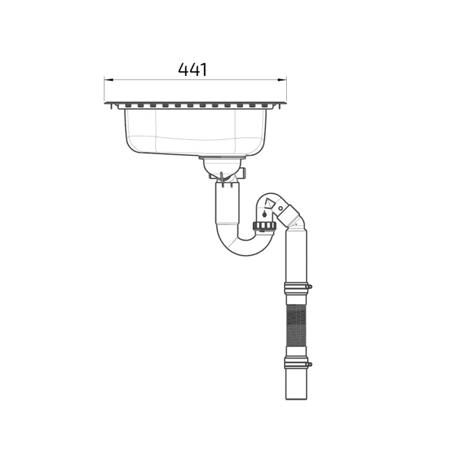 Inset Kitchen Sink ES10 - 44.1 cm