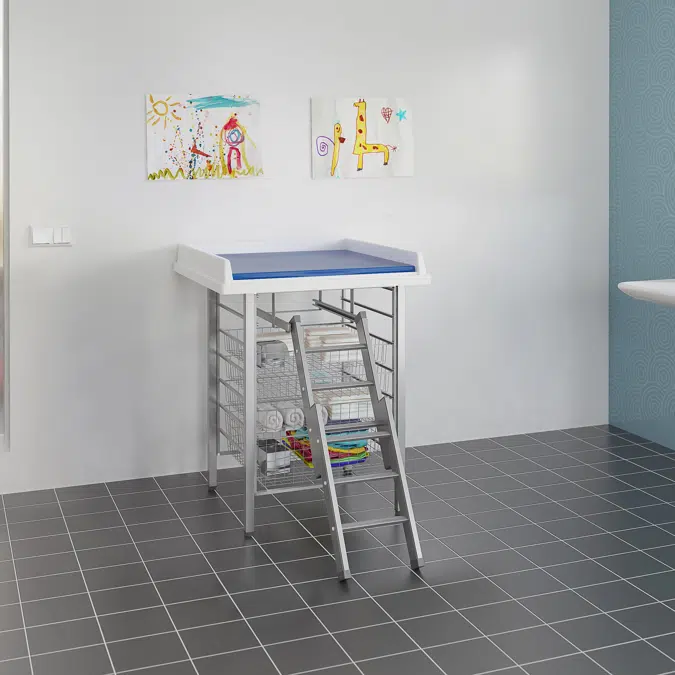 Changing table 327 - Ladder, 80x80 cm