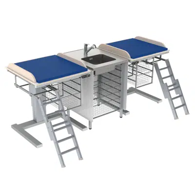 รูปภาพสำหรับ Changing table 332 - Combination 2, washing bench center, 232x80 cm