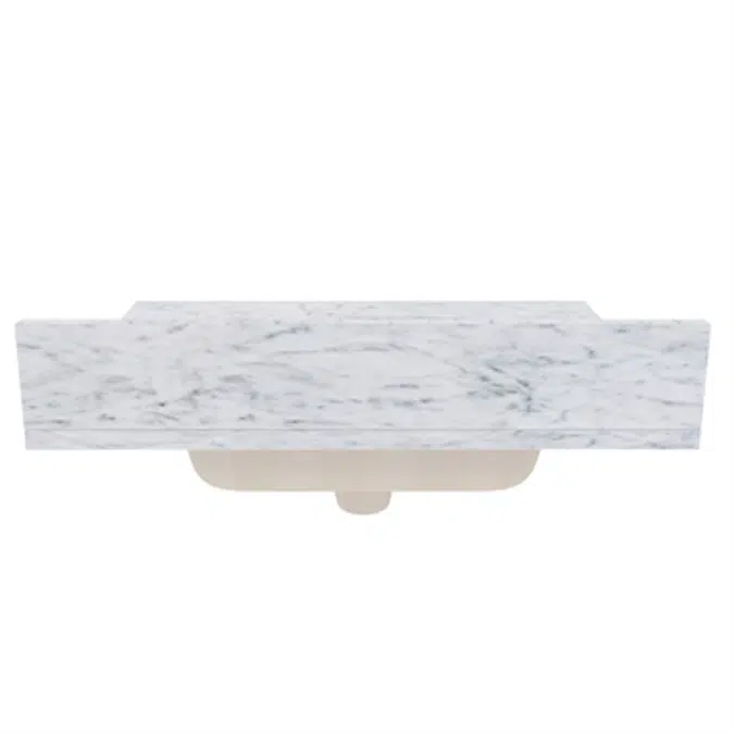 Foremost Carrara White 25in Marble Vanity Top