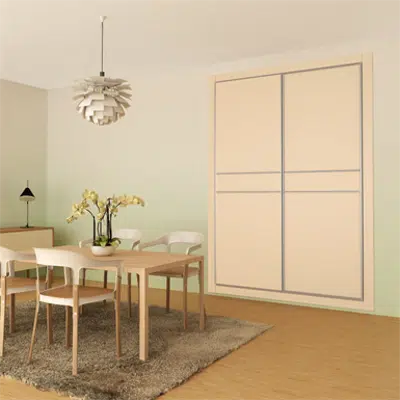 Image for STRUGAL CABINET FRONT Folding Doors (Two-Aluminium Inlays-Leaf)