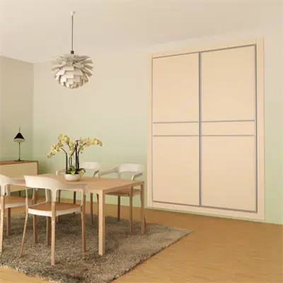 bild för STRUGAL CABINET FRONT Folding Doors (Two-Aluminium Inlays-Leaf)