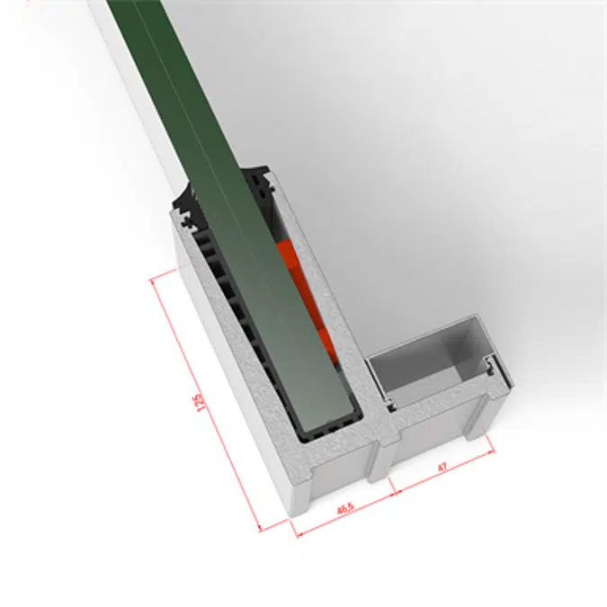 STRUGAL GLASS LINE (Handrails over framework with wing)