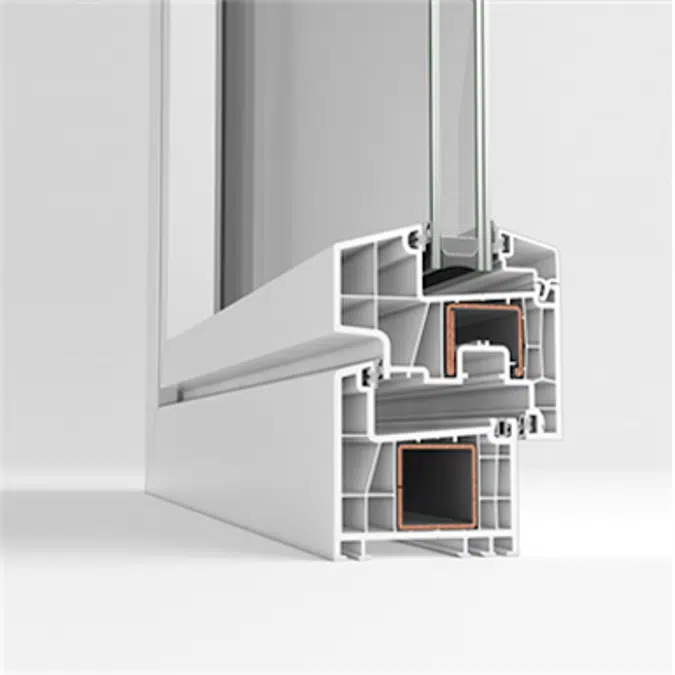 STRUGAL DOMUS + PVC Hinged Window (One-Leaf + Fixed-Leaf)