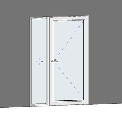 Image for STRUGAL S72RPC Door (One-Leaf + Fixed-Leaf)