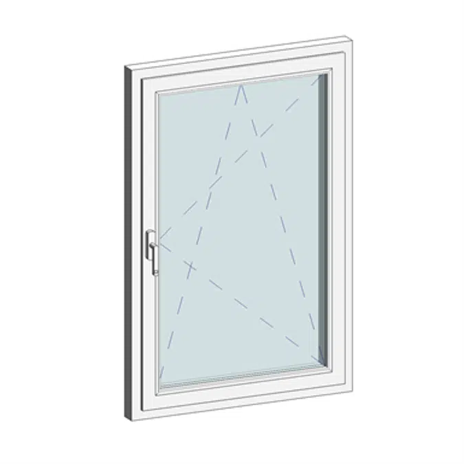 STRUGAL DOMUS +  PVC Hinged Window (One-Leaf)