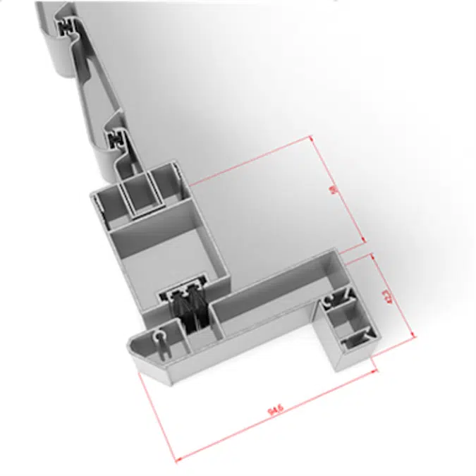 STRUGAL S44M CC  Hinged (One-Leaf)