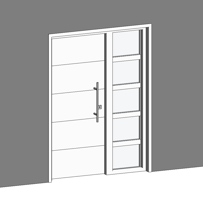 STRUGAL 400 4FH Exterior Door + Fixed