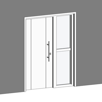 STRUGAL 400 2IV1 Exterior Door + Fixed 이미지