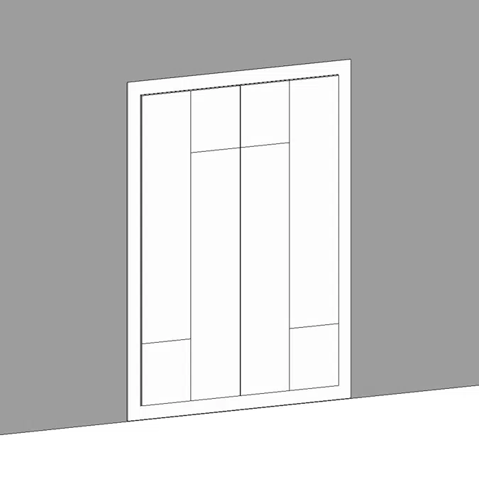 STRUGAL CABINET FRONT Folding Doors (Two-Routed-Leaf)