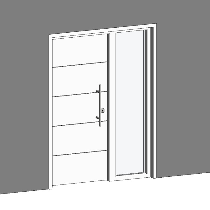 STRUGAL 400 4IH Exterior Door + Fixed