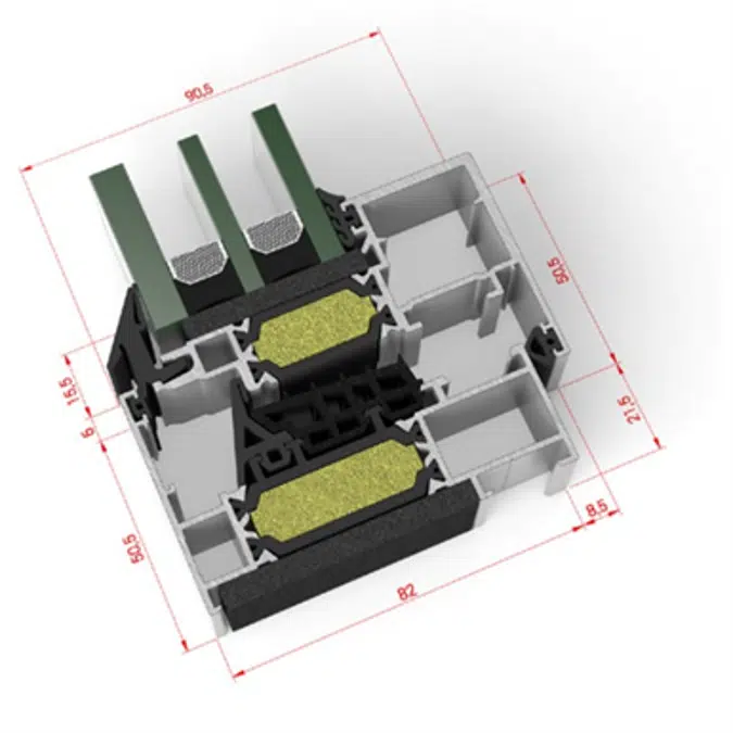 STRUGAL S82RP AURA HO Window (One-Leaf)