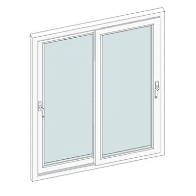 billede til STRUGAL ÓMICRON PVC Sliding Window (Two-Leaf)