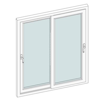 Image pour STRUGAL ÓMICRON PVC Sliding Window (Two-Leaf)