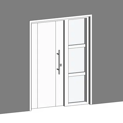 imagen para STRUGAL 400 2FV1 Exterior Door + Fixed