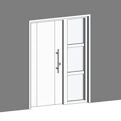 изображение для STRUGAL 400 2FV1 Exterior Door + Fixed