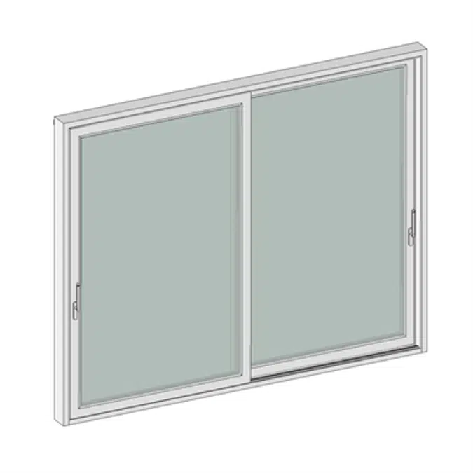 BIM objects - Free download! STRUGAL ÁVALON PVC Raisable Window (Two ...