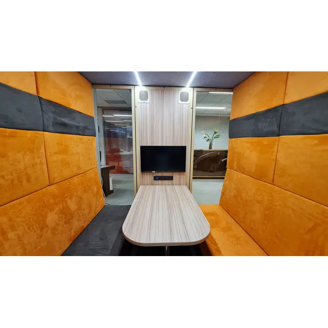 Work in cabin - QUATTRO+ - Acoustic office booth